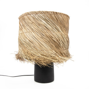 Lampa stołowa czarna - The Pandan Black, E27, boho