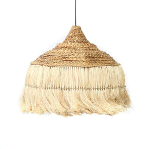 Lampa trawa pleciona wisząca - The Abaca Hoola L, E27