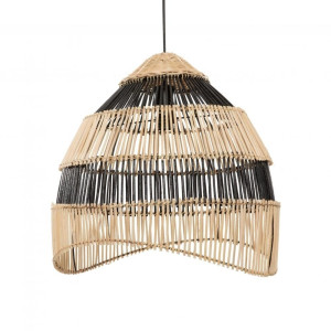 Lampa wisząca Boho STRIPED - Natural Black - M