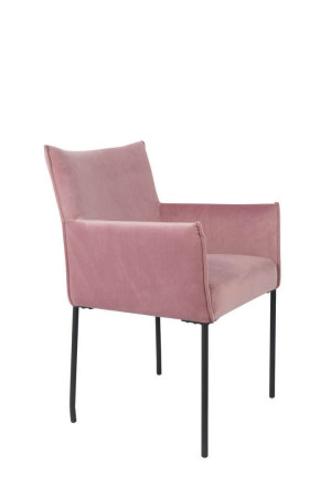 Fotel Lunares Design velvet różowy - wyprzedaż