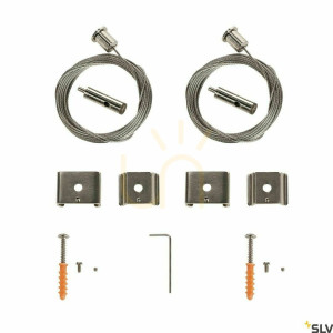 Zestaw zwisów linkowych SLV S-TRACK EUTRAC nikiel 5 m 1002845
