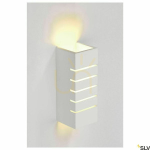 Lampa natynkowa ścienna SLV PLASTRA 148010 biała gipsowa E14 40W 24 cm