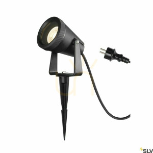 Reflektor zewnętrzny na szpicy SLV Samrina SP QPAR51 czarny IP65 7W 1004757