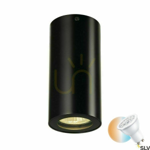 Lampa sufitowa natynkowa SLV ENOLA_B CL-1 czarna GU10 35W 151810