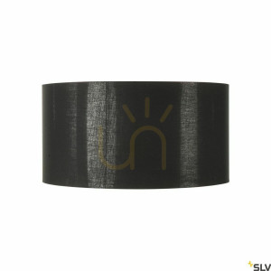 Abażur SLV FENDA 70 cm czarny miedziany tekstylny 1000580