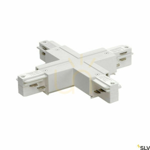 Łącznik X z zasilaniem do szynoprzewodu 3-fazowego SLV EUTRAC biały 1001522