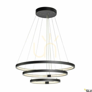 Lampa wisząca SLV ONE TRIPLE DALI czarna LED 64W 80 cm 1002913