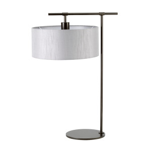 Lampa stołowa Balance 1 – ciemnobrązowa Elstead