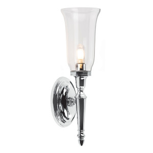 Lampa ścienna Dryden 1 Light – polerowany chrom Elstead