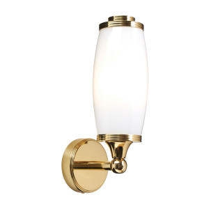 Lampa ścienna Eliot 1 Light – polerowany mosiądz Elstead