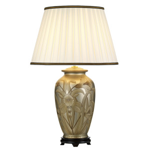 Lampa stołowa Dian 1 z wysokim kloszem Empire Elstead