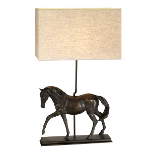 Lampa stołowa Dorado 1 z prostokątnym kloszem Elstead