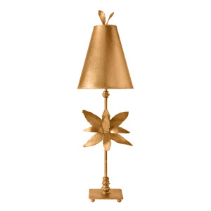 Lampa stołowa Azalea 1 - złoty liść Elstead