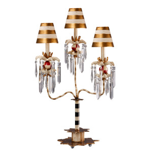 Lampa stołowa Birdland z 3 ramionami Elstead