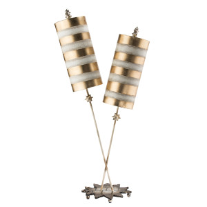 Lampa stołowa Nettle Luxe 2 - złota Elstead