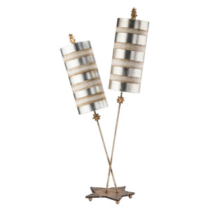 Lampa stołowa Nettle Luxe 2 - srebrna Elstead