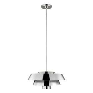 Lampa wisząca Brisbin 1 - polerowany nikiel Elstead