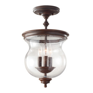 Pickering Lane 3 Light Semi-Flush Elstead