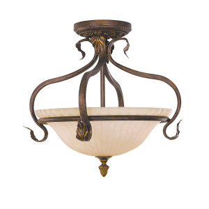 Sonoma Valley 3 Light Semi-Flush Elstead