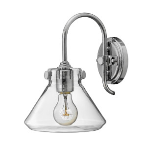 Lampa ścienna Congress 1 Light Clear Glass - Chrom Elstead