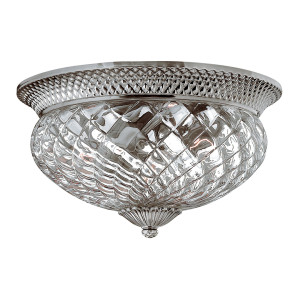 Plantation 3 Light Large Flush - Polerowany nikiel antyczny Elstead