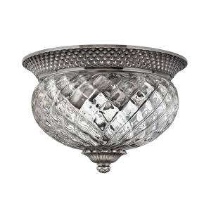 Plantation 2 Light Small Flush - Polerowany nikiel antyczny Elstead