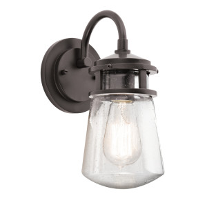 Lyndon 1 Light Small Wall Lantern - Architectural Bronze Elstead