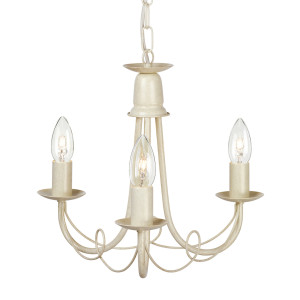Żyrandol świetlny Minster 3 - Ivory Gold Elstead