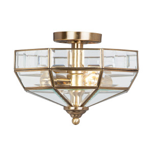 Old Park 2 Light Semi-Plush – Aged Bronze Elstead