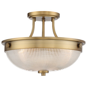 Mantle 2 Light Semi-Flush – Zwietrzały Mosiądz Elstead
