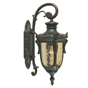 Philadelphia 1 Light Small Down Wall Lantern – stary brąz Elstead