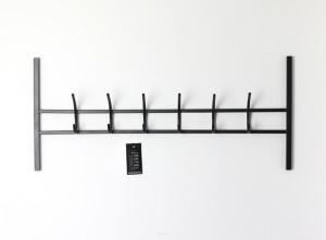Wieszak ścienny JAKPOL loft metalowy 75x33 cm 6 haczyków