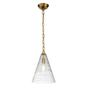 Lampa wisząca Elmore - 1 źródło światła - Oksydowany mosiądz Quintiesse