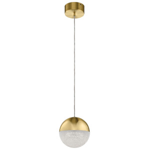 Mała lampa wisząca LED Moonlit - Szampańskie złoto Quintiesse