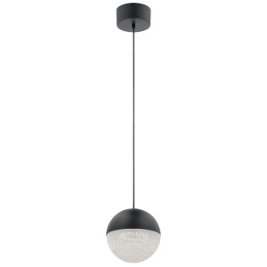 Mała lampa wisząca LED Moonlit - Matowa czerń Quintiesse