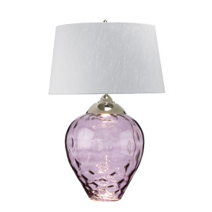 Duża lampa stołowa Samara - 2 źródła światła - Śliwkowa Quintiesse