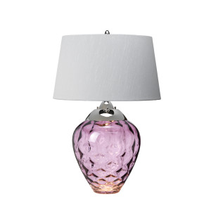 Lampa stołowa Samara - 2 źródła światła - Śliwkowa Quintiesse