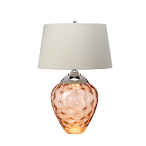 Lampa stołowa Samara - 2 źródła światła - Łososiowa Quintiesse