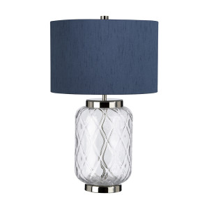 Lampa stołowa Sola - 1 źródło światła - Niebieski abażur Quintiesse