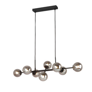 Czarna Lampa Wisząca Erimida G9 8-punktowa