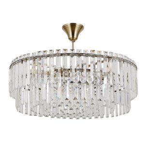 Brązowa Lampa Wisząca Buena E14 8-punktowa