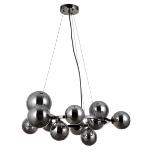 Czarna Lampa Wisząca Canello G9 11-punktowa