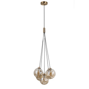 Miodowa Lampa Wisząca Perlos G9 5-punktowa