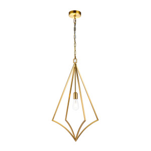Duża lampa wisząca Nico - 1 źródło światła - Oksydowany mosiądz Elstead