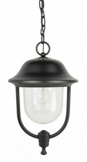 Lampa zewnętrzna wisząca SU-MA Prince czarna patynowana K 1018/1/O