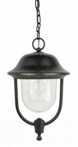 Lampa zewnętrzna wisząca SU-MA Prince czarna patynowana K 1018/1/O