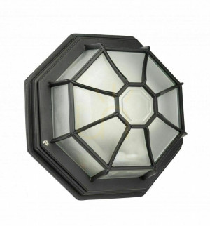 Oprawa sufitowa SU-MA Retro Classic czarna 1x60W IP44 K 3012/P SZ