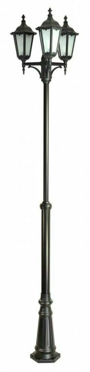 Latarnia ogrodowa SU-MA OGMWN 3 retro czarna/patyna 3-punktowa 195-295 cm