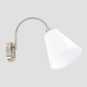 Biała Lampka na biurko Tonia E27
