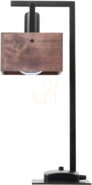 Lampa stołowa Sigma Dakota czarno-brązowa 50160